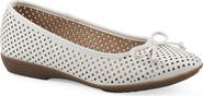 CLIFFS BY WHITE MOUNTAIN Carris Perforated Ballet Flat