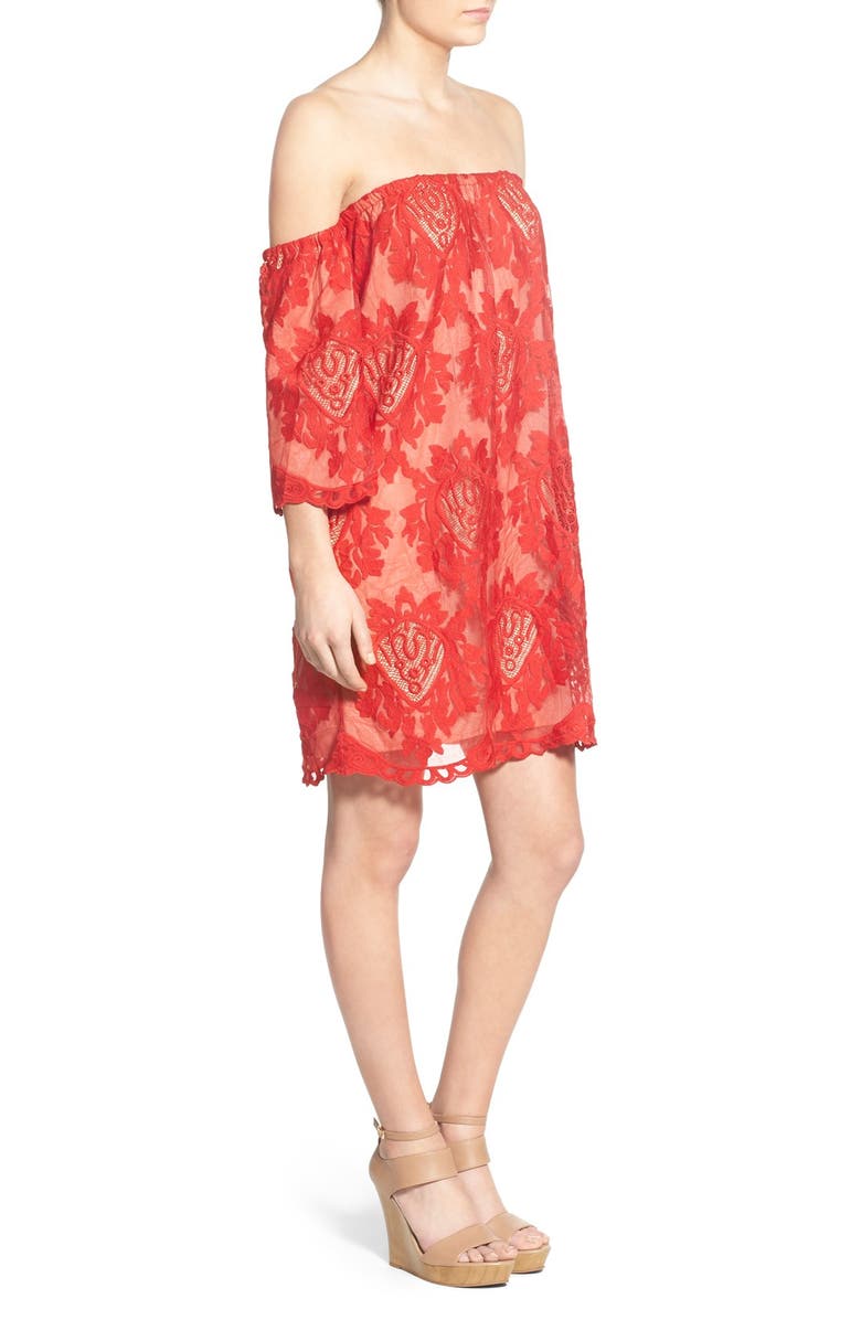 STOREE Lace Off the Shoulder Dress, Alternate, color, 