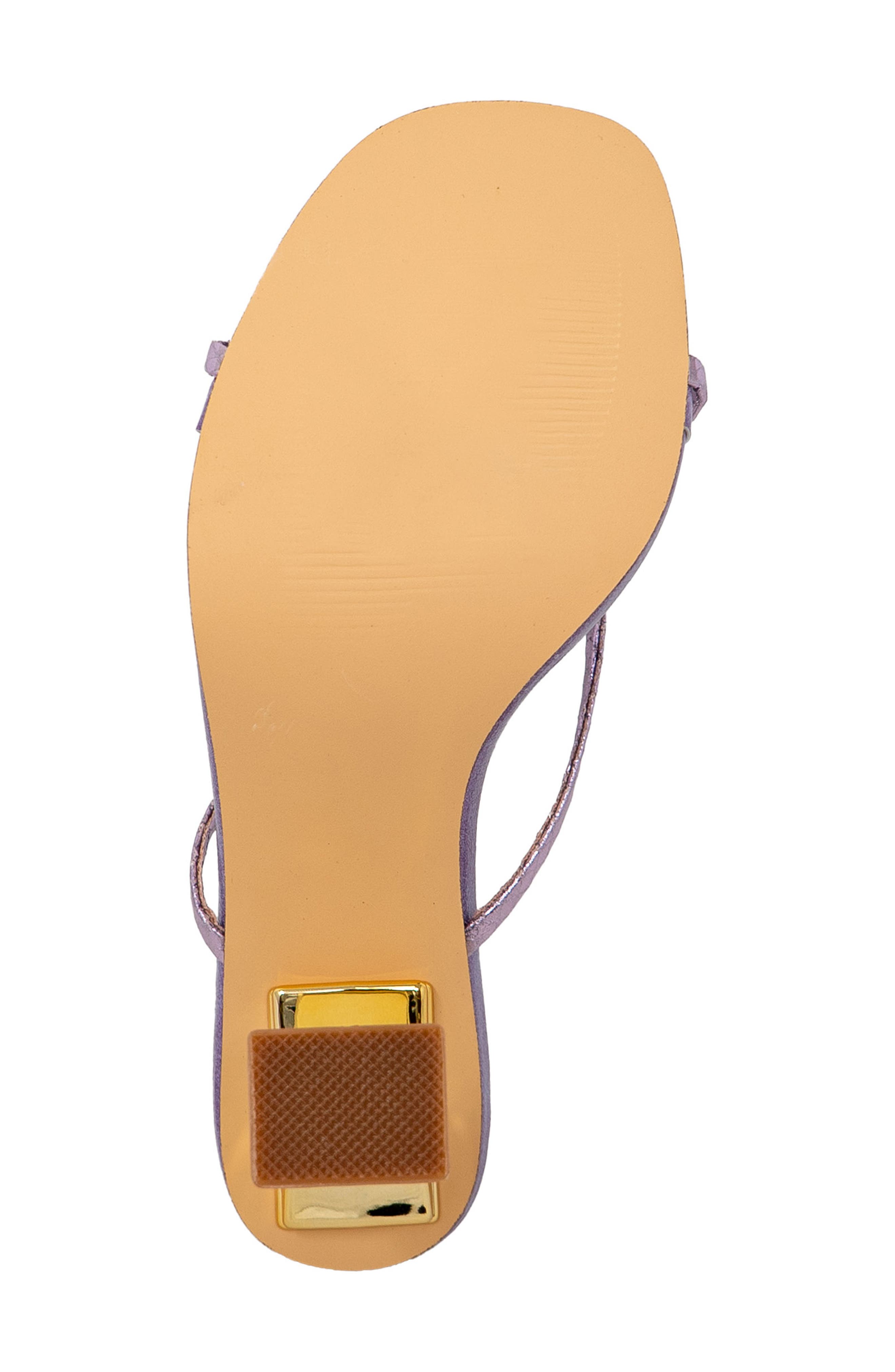 Sculpted Strappy Toe Post Sandal, Alternate, color, PURPLE METALLIC