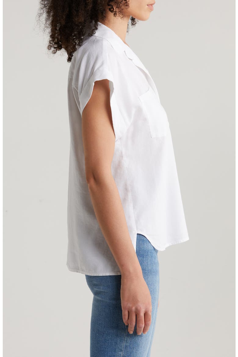Patch Pocket Button-Up Shirt, Alternate, color, WHITE