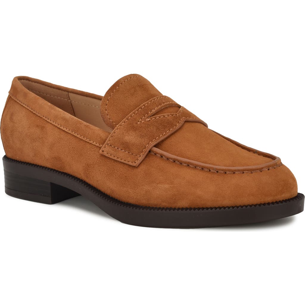 Nine West Berg Penny Loafer In Brown