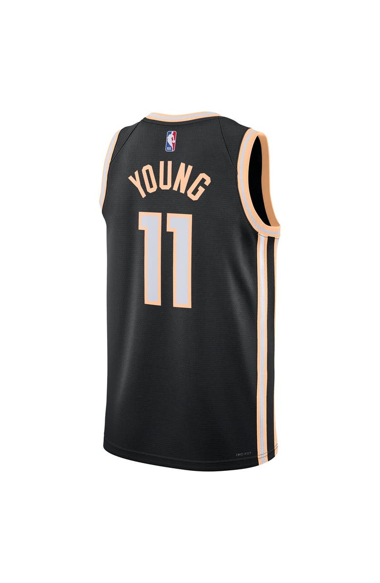 Nike Unisex Nike Trae Young Black Atlanta Hawks 2025/26 Swingman Jersey - City Edition, Alternate, color, Black