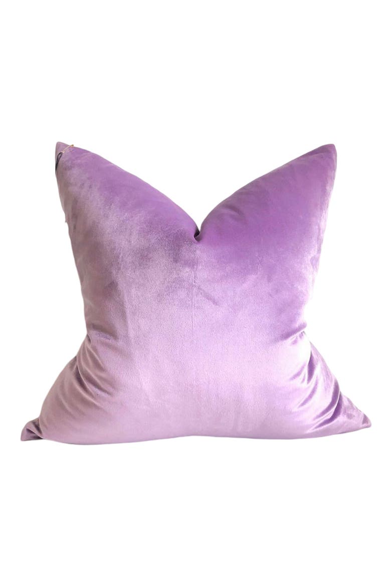 Lilac Velvet Pillow Cover, Main, color, LILAC