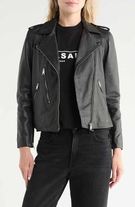 AllSaints Elva Leather Biker Jacket
