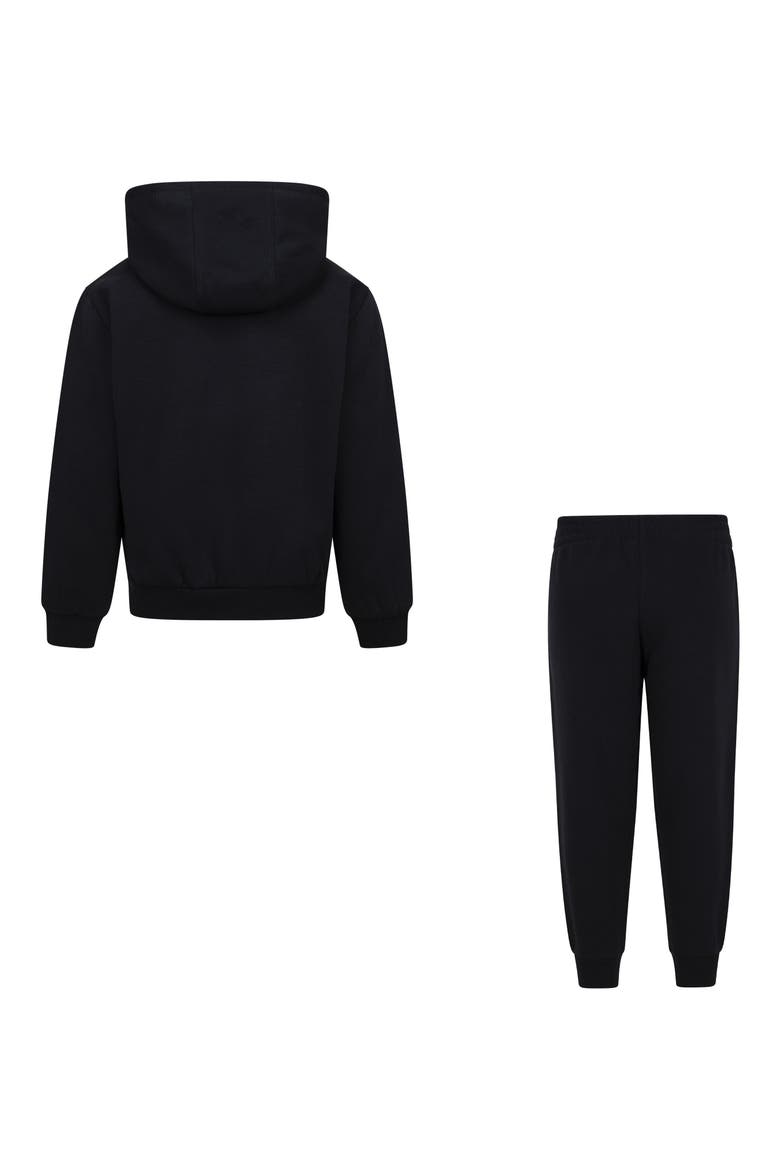 Kids' Gradient Futura Logo Pullover Hoodie & Joggers Set, Alternate, color, BLACK