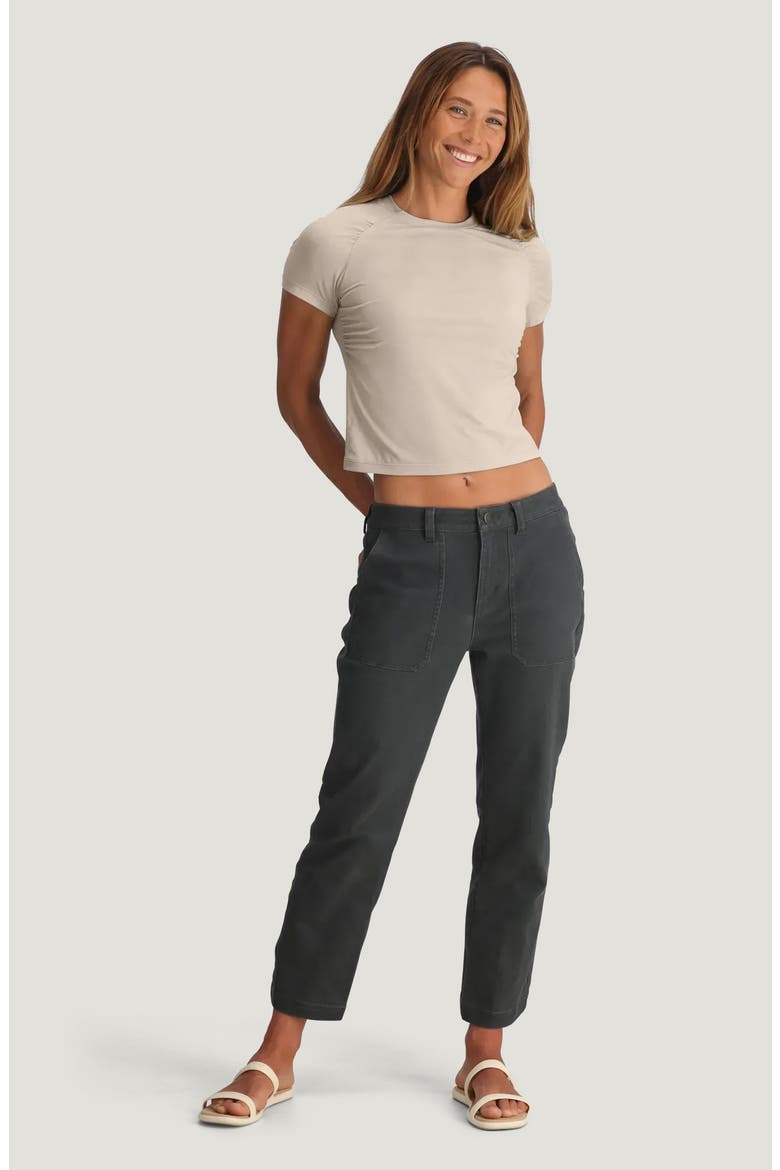 Elevate Lightweight Crop T-Shirt, Alternate, color, HEATHER BIRCH