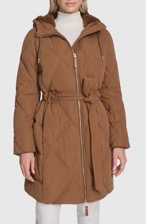 Hollis Belted Faux Fur Lined Parka