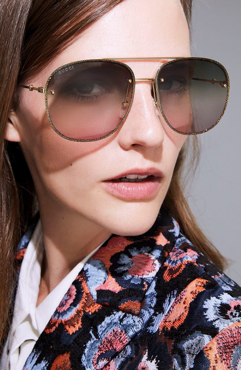 NWT! Gucci 62mm Oversized Sunglasses Gucci 62mm Oversize Square Sunglasses - wpequipmentugltd.com main image 4