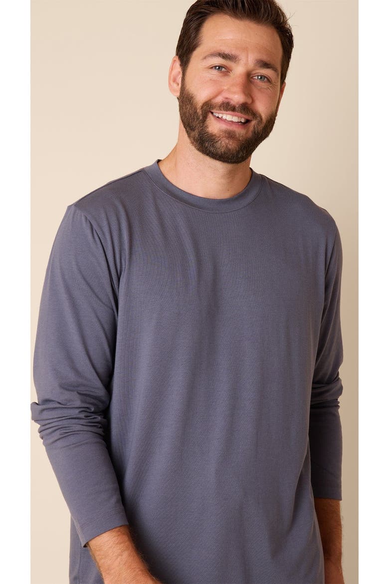 Men's Pima Knit Pullover Set, Alternate, color, Classic Steel