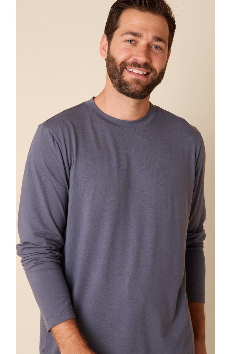 The Cat's Pajamas Men's Pima Knit Pullover Set, Alternate, color, Heavenly Blue