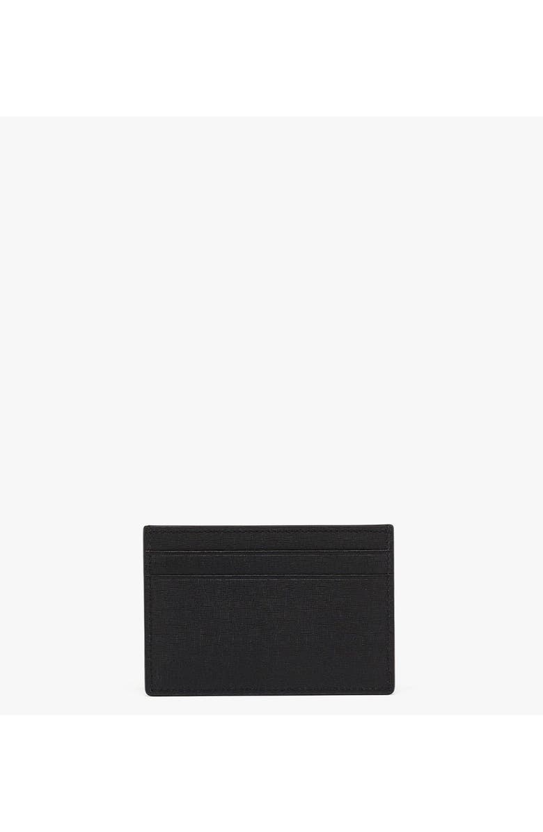 MCM Himmel Card Case in Embossed Leather, Alternate, color, Black