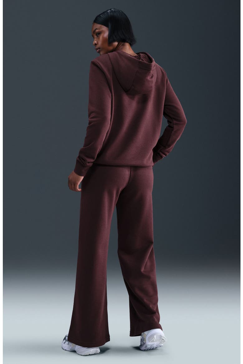Club Logo Fleece Pullover Hoodie, Alternate, color, BURGUNDY CRUSH/ METALLIC GOLD