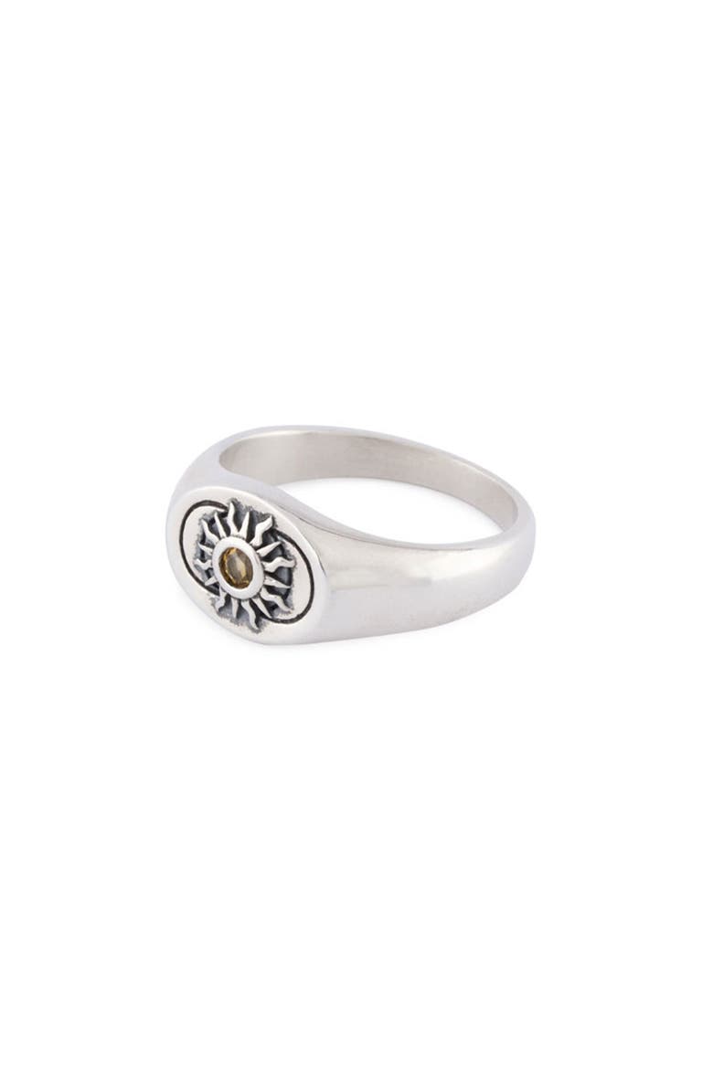 Helios Signet Ring, Alternate, color, SILVER