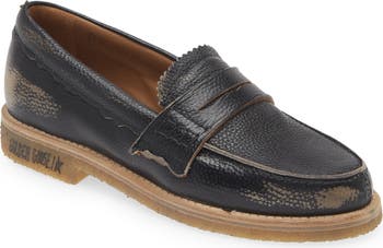 【関税&送料込】Golden Goose Jerry Loafer Jerry leather penny loafers in black - Golden Goose | Mytheresa