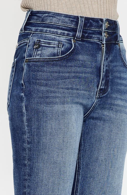 Kancan Onyx Essentials Ultra High Rise Wide Flare Jeans In Blue