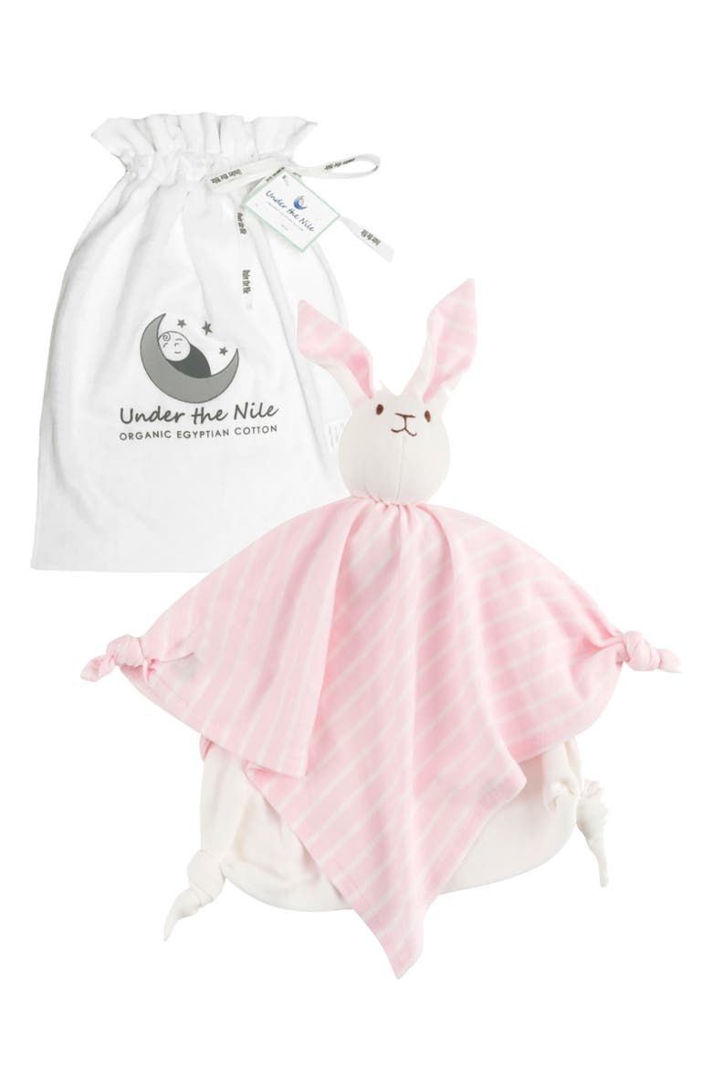 Under the Nile Organic Cotton Bunny Lovey Toy, Main, color, 