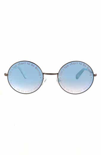 Boho Round 54mm Gradient Round Sunglasses