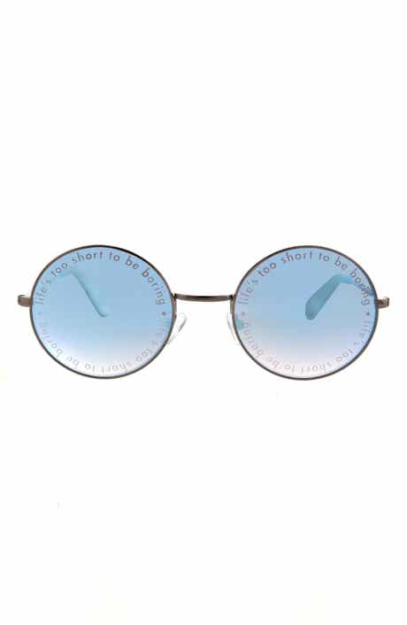 Boho Round 54mm Gradient Round Sunglasses