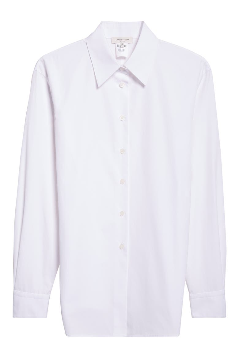Fitted Cinch Waist Shirt, Alternate, color, WHITE