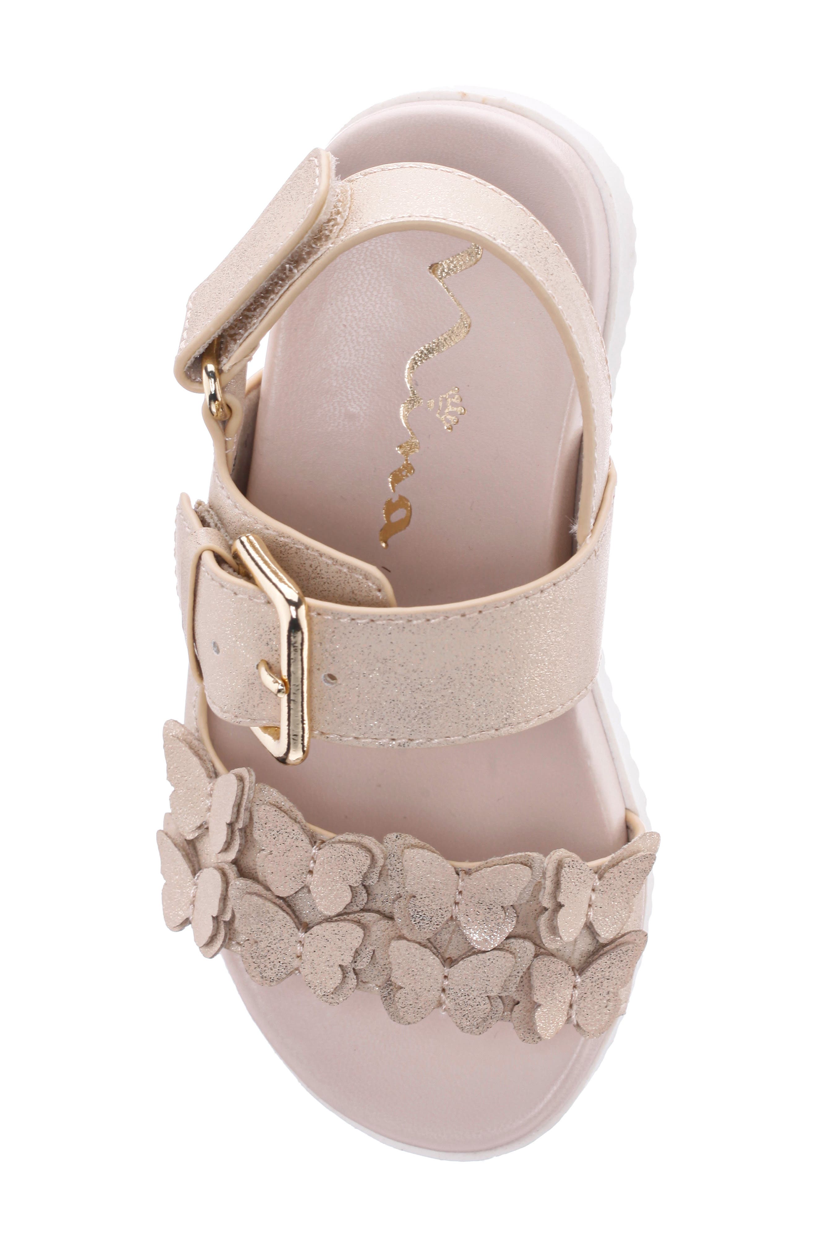 Nina Kids' Pollie Sandal, Alternate, color, Light Gold