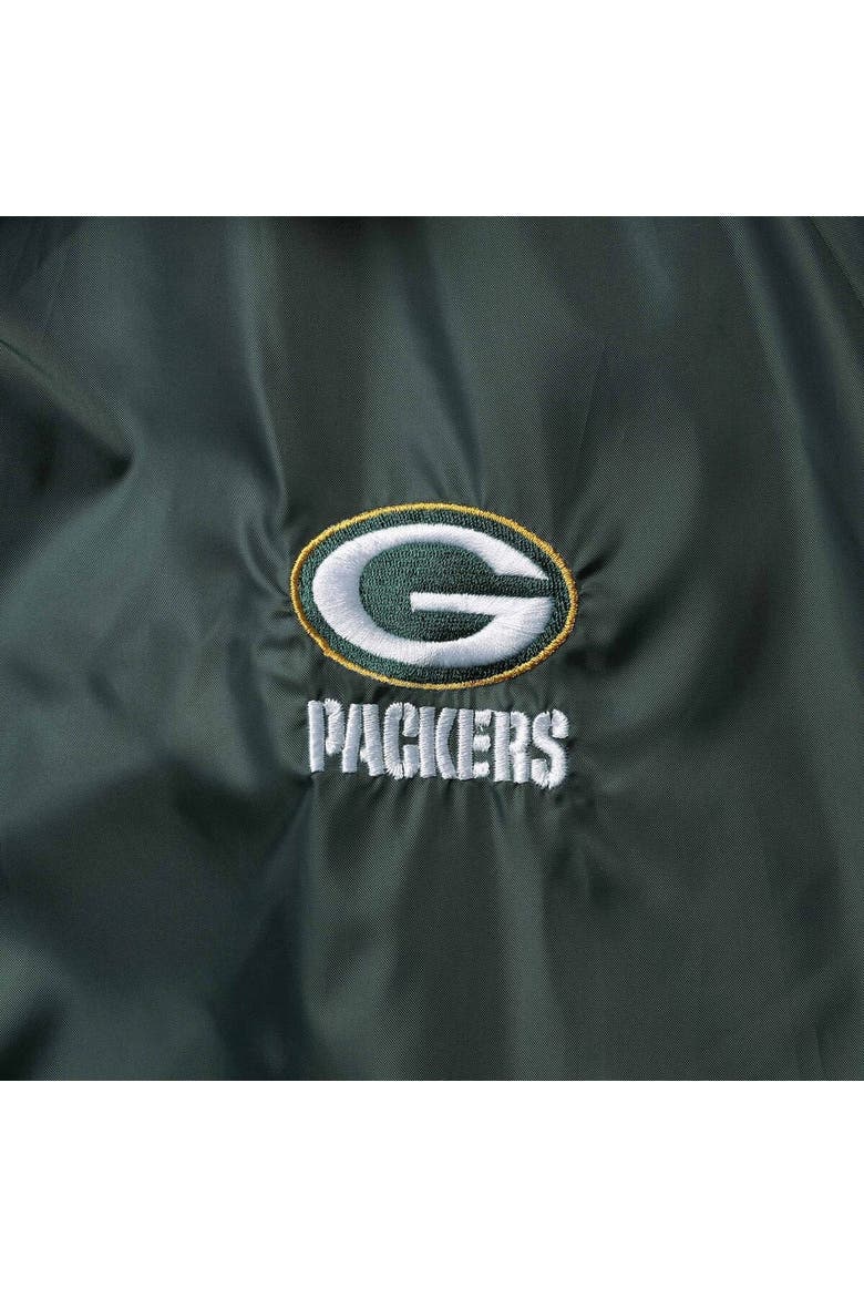 Men's Green Green Bay Packers Coaches Classic Raglan Full-Snap Windbreaker Jacket, Alternate, color, Green