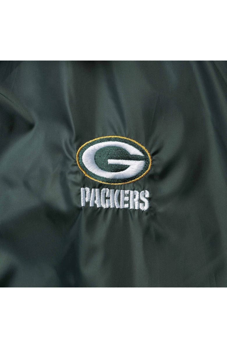 DUNBROOKE Men's Green Green Bay Packers Coaches Classic Raglan Full-Snap Windbreaker Jacket, Alternate, color, Green