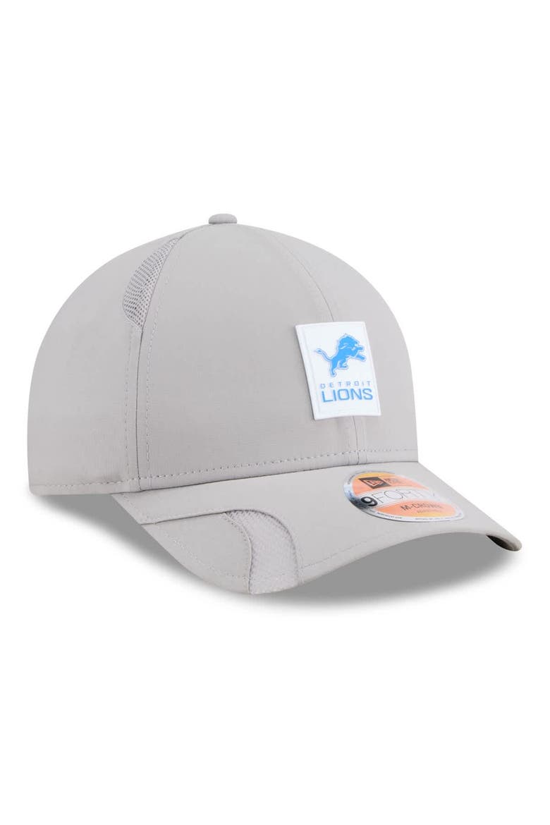 Men's New Era Gray Detroit Lions 2025 Sideline  M-Crown 9FORTY Adjustable Hat, Alternate, color, Gray