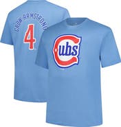 FANATICS Men's Fanatics Pete Crow-Armstrong Light Blue Chicago Cubs Big & Tall Name & Number T-Shirt