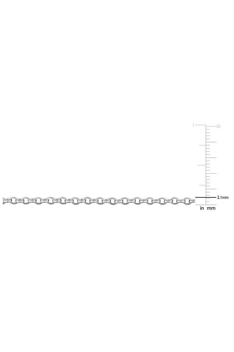 Rolo Chain Necklace, 2.10mm, Alternate, color, SILVER