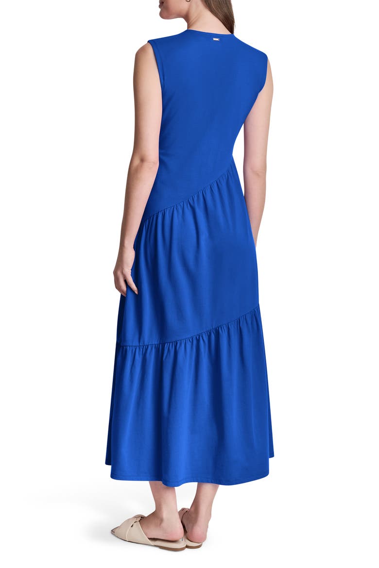 Stretch Cotton Maxi Dress, Alternate, color, ATLANTIC BLUE