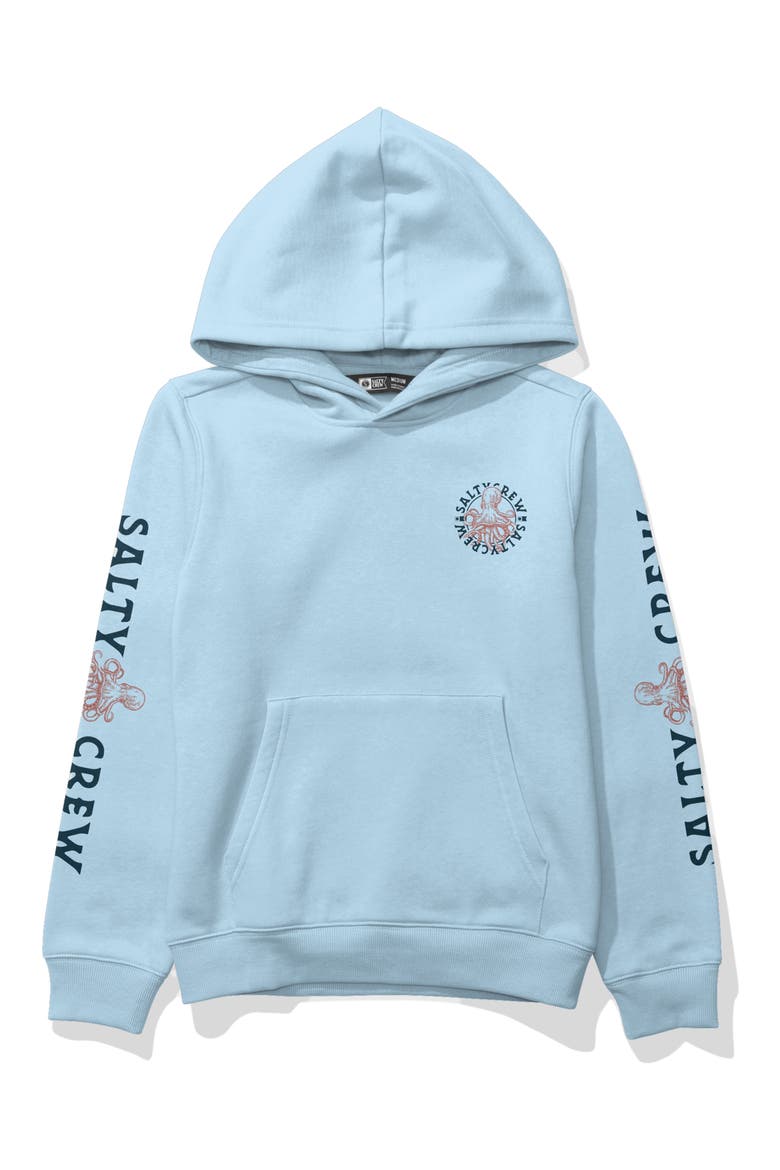 Kids' Tentacles Cotton Blend Hoodie, Main, color, CLEAR SKY