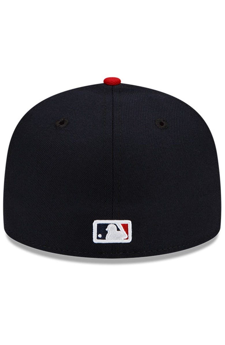 New Era Men's New Era Navy/Red Cleveland Guardians Authentic Collection On-Field 59FIFTY Fitted Hat, Alternate, color, Navy