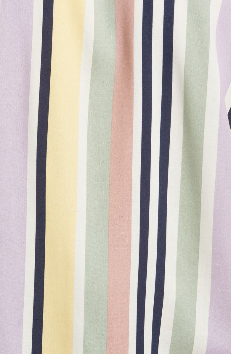 Topman Pastel Stripe Short Sleeve Button-Up Shirt, Alternate, color,