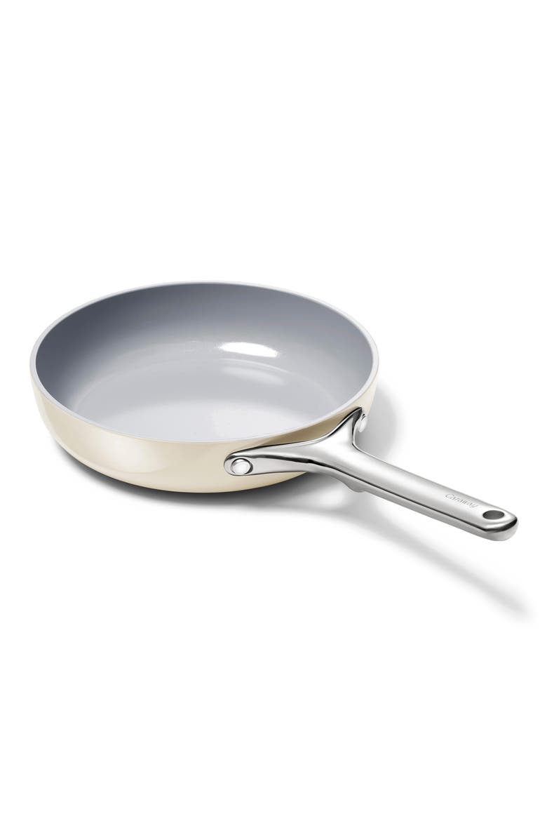 8-Inch Ceramic Nonstick Fry Pan, Main, color, CREAM