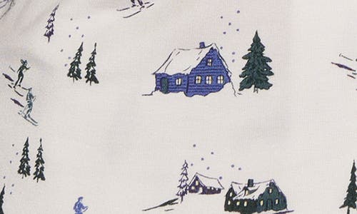 Eberjey Gisele Printed Short Pajamas In White