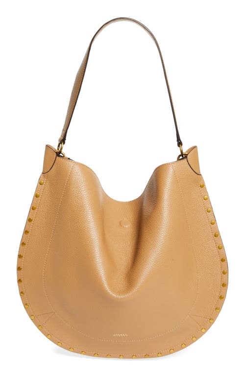 Isabel Marant Oskan Soft Leather Hobo Bag in Cappuccino at Nordstrom
