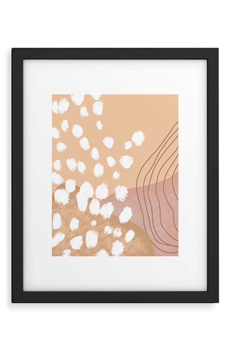 Deny Designs Modern Abstract Framed Art Print, Main, color, Black Frame