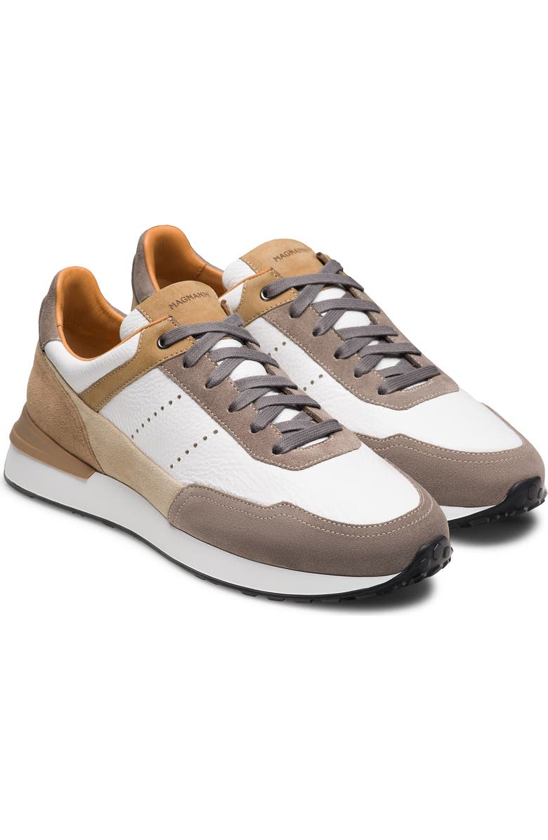 Magnanni Bravo V Sneaker, Main, color, Taupe Suede