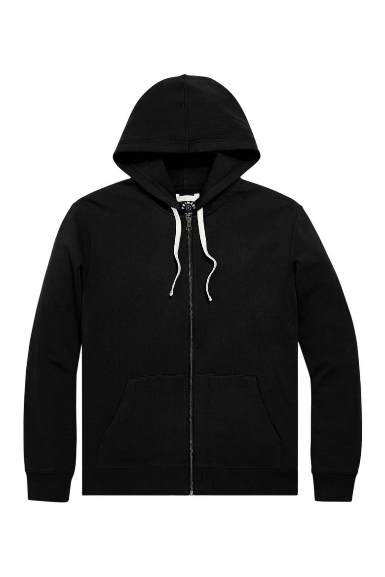 Unisex Fit 24/7 Zip Hoodie, Main, color, Black