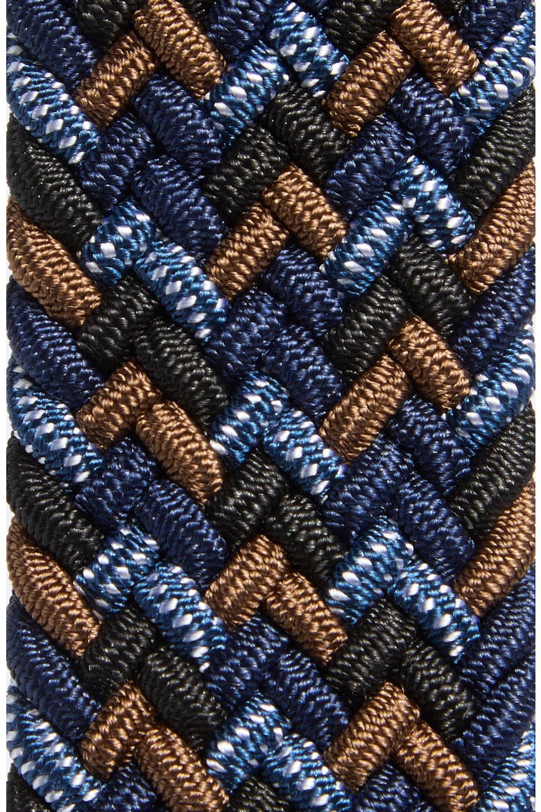 Stretch Braided Belt, Alternate, color, BLACK MULTI