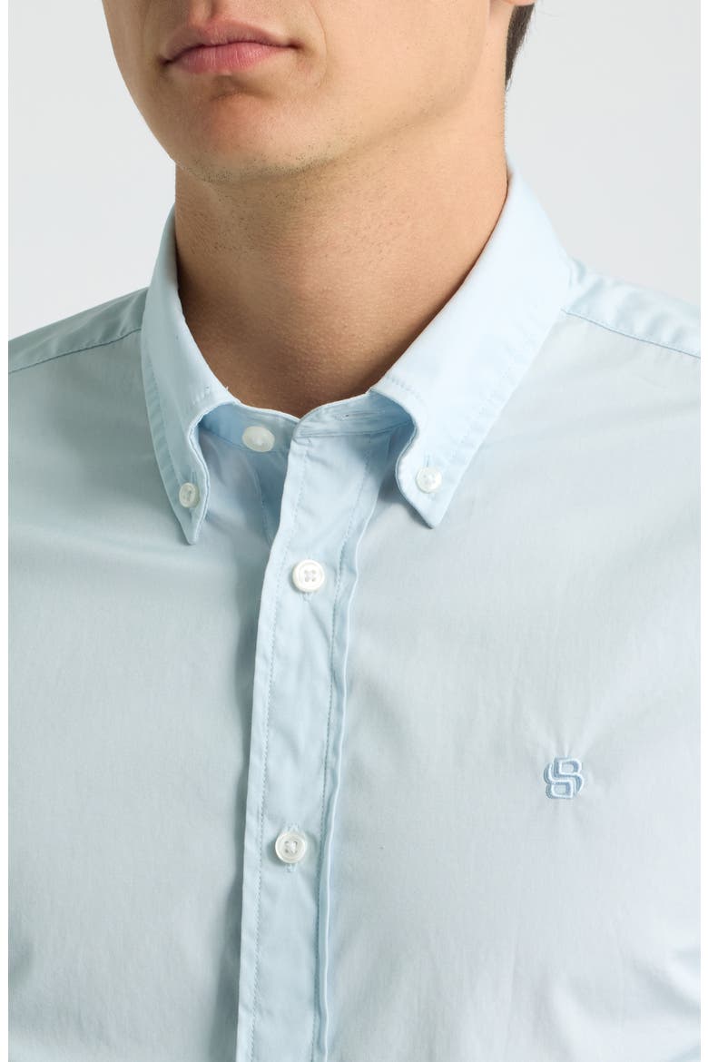 H-Roan Slim Fit Button Down Shirt, Alternate, color, OPEN BLUE