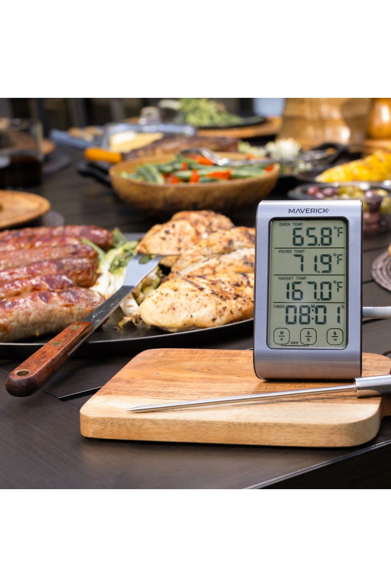 Dual Sensor Touch Screen Oven & Meat Thermometer, Alternate, color, Silver