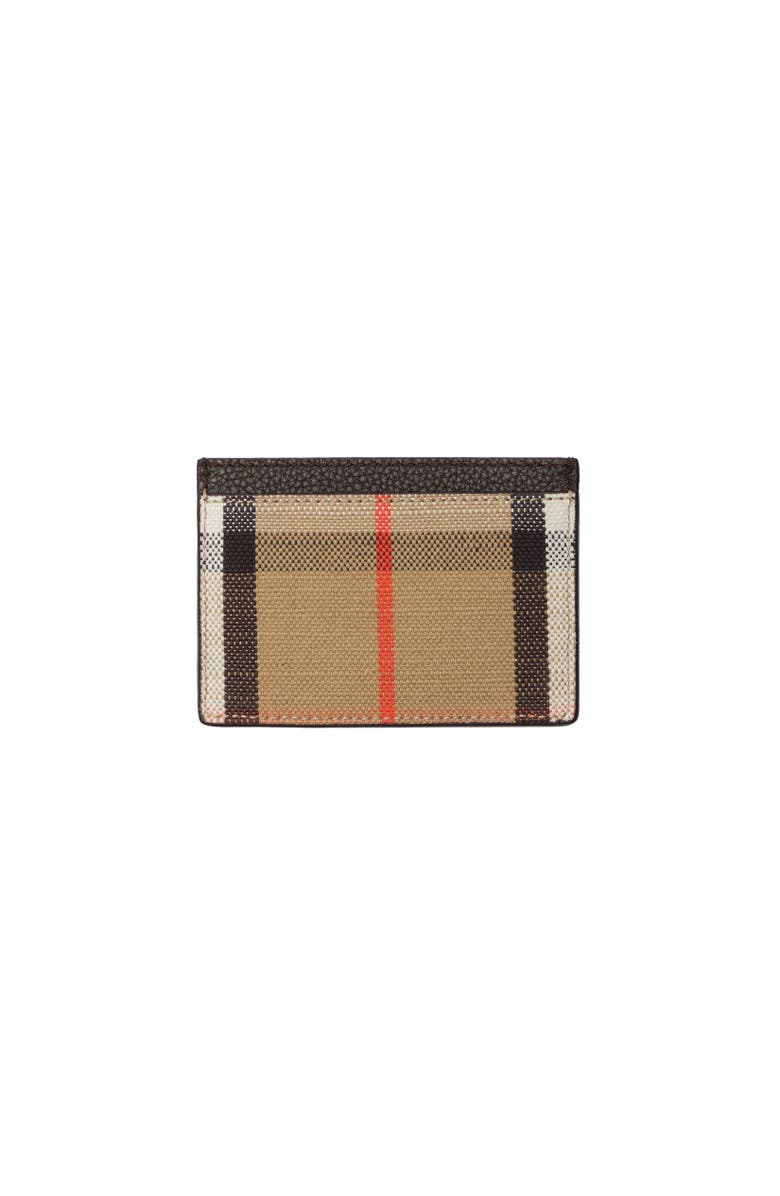 Burberry Bloomsbury Zip Wallet & Cardcase, Alternate, color, Peat Brown/Sand Beige