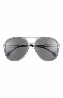 Gucci 61mm Aviator Sunglasses