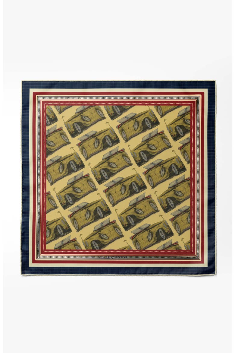 Gatsby's Phantom Pocket Square, Main, color, Yellow