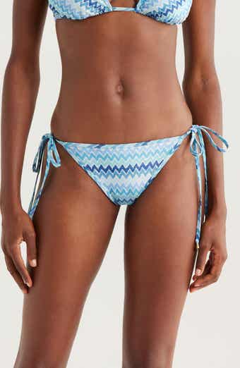 Ramy Brook Moriah Metallic Chevron Bikini Bottoms