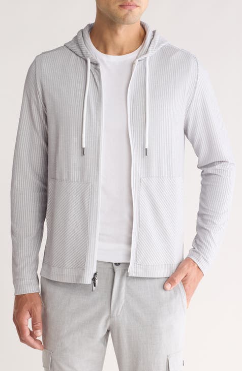 Penn Pinstripe Zip-Up Hoodie