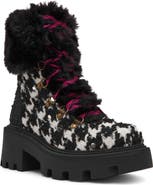 Betsey Johnson Matillda Platform Boot with Faux Fur Trim