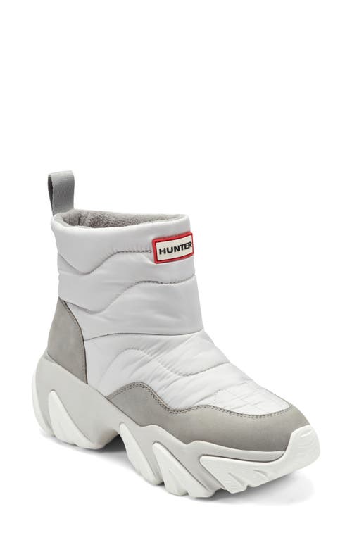 Hunter Debra Waterproof Snow Bootie In Gray