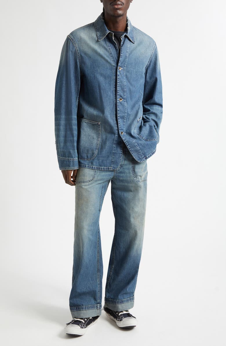 Maison Margiela Wide Leg Jeans, Alternate, color, Washed Blue